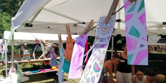 Stand ETS auf Sommerfest Stand ETS auf Sommerfest