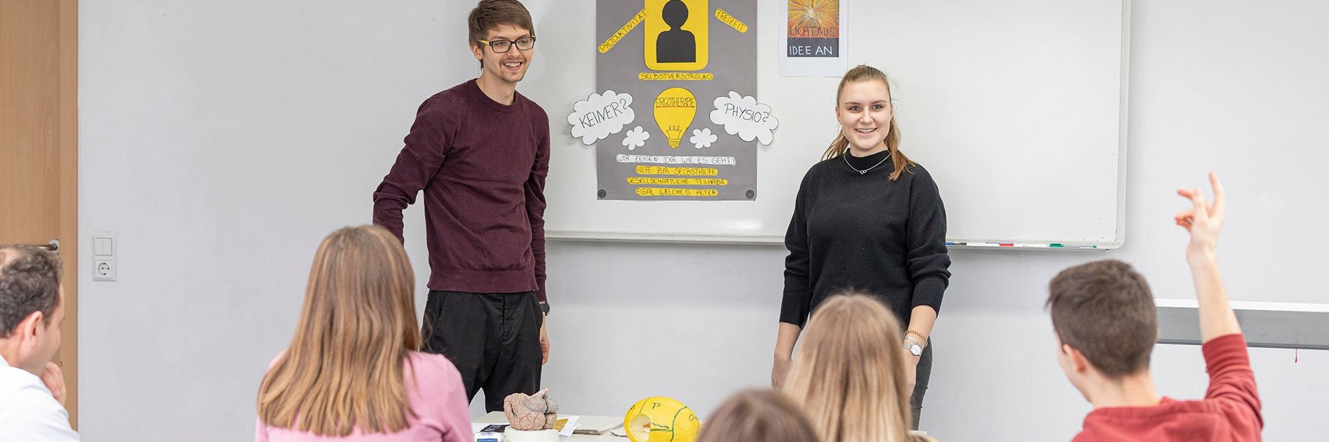 Unterrichtssituation in der Ergotherapie Schule Mainz